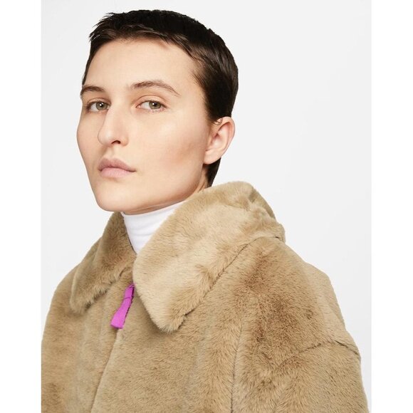 Nike special edition faux faur long coat jacket sherpa - Picture 6 of 8